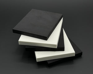 PE Foam sheets in black and white available at MSTOR.